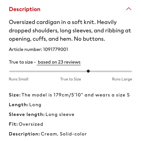 H&M oversized knit sweater / cardigan - Picture 8 of 12